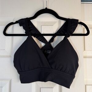 Offline by Aerie Real Me Xtra Black Ruffled Bralette Medium Support